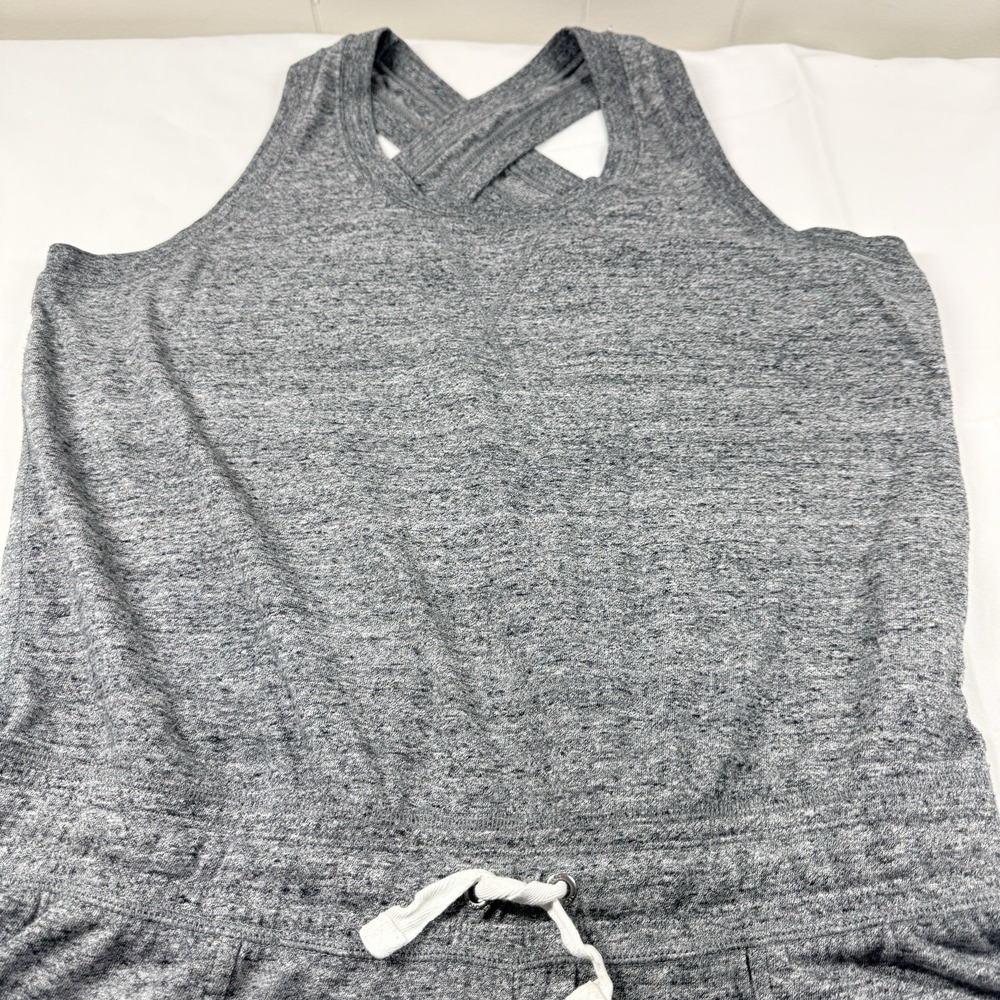 NIKE SPORTSWEAR Gym Vintage Romper Jumpsuit Heather Gray 929172-091 Womens L - Picture 11 of 16